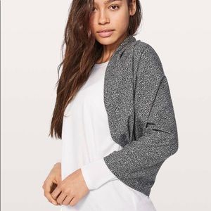 Lululemon Vinyasa Scarf Wrap White Black Yoga